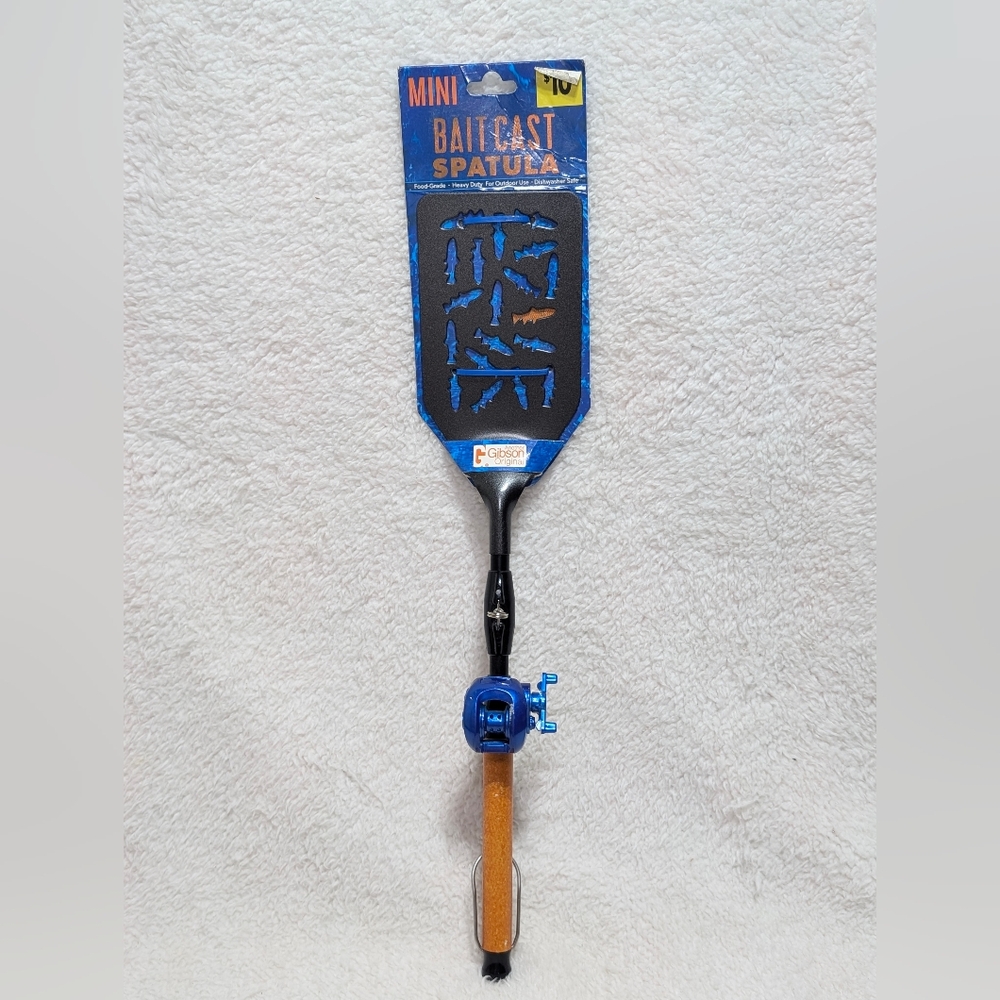 Baitcast Metal Spatula Fishing Theme Outdoor Use Heavy Duty Food Grade